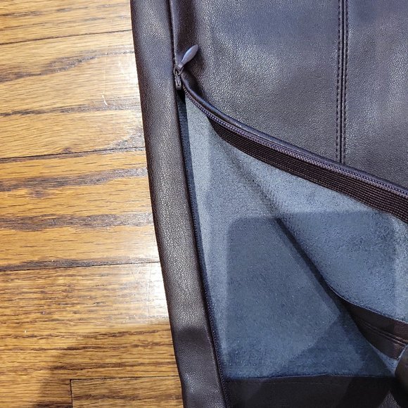 Zara faux leather brown pants - Picture 5 of 5